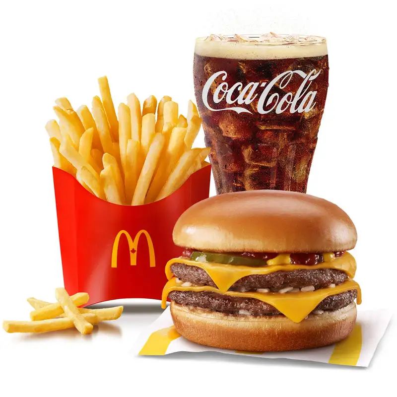 Double Cheeseburger Extra Value Meal [560-990 Cals]