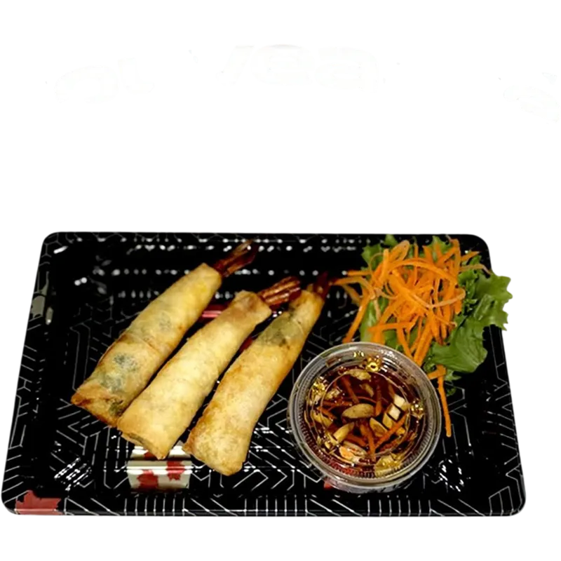 Rouleaux de crevette frits à la thaï/Thai fried shrimp rolls
