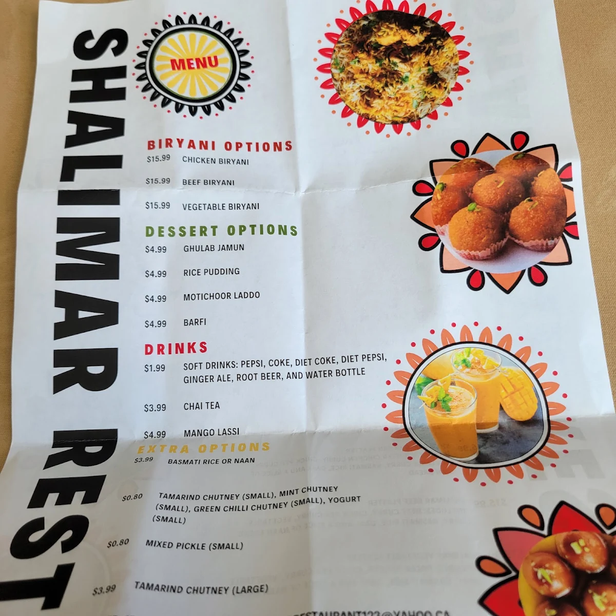 Menu photo 1