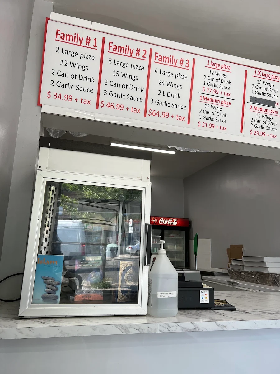 Menu, El Nour Halal Pizza & Chicken