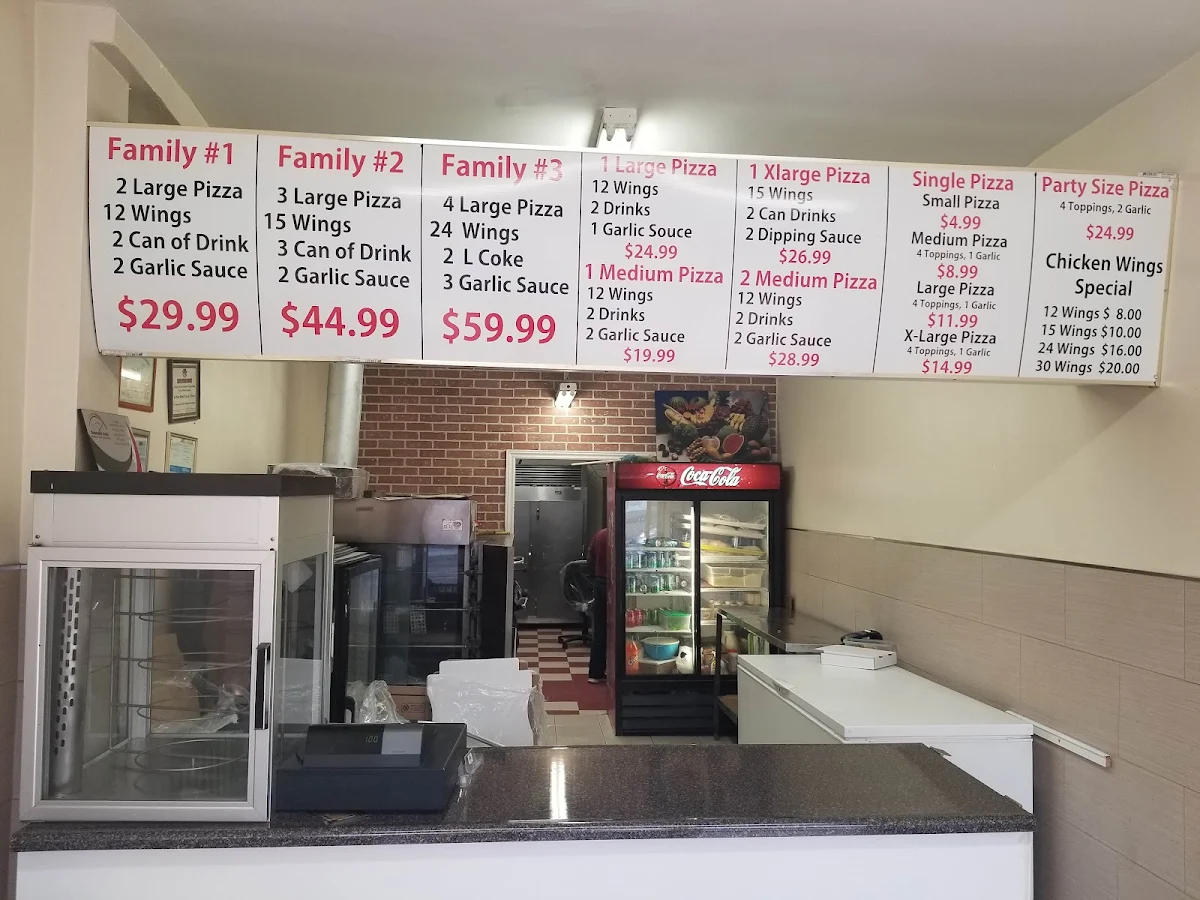 Menu, El Nour Halal Pizza & Chicken