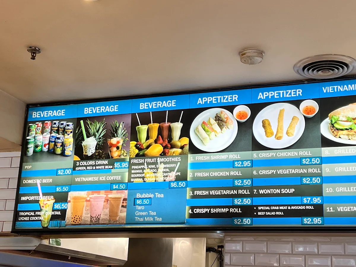 Menu, Ginger Restaurant
