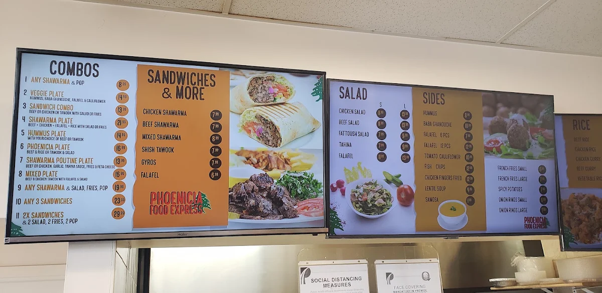 Menu, Shawarma On The Run