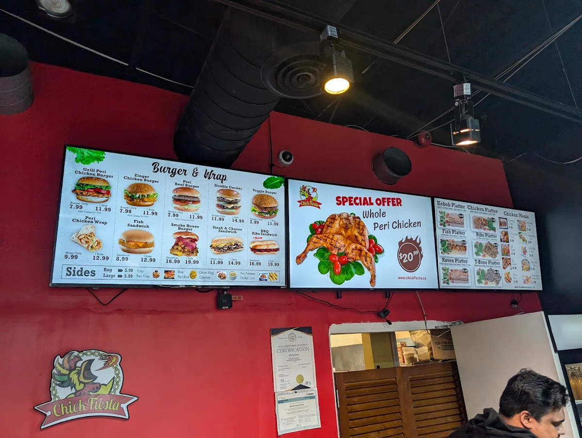Menu, Chick Fiesta