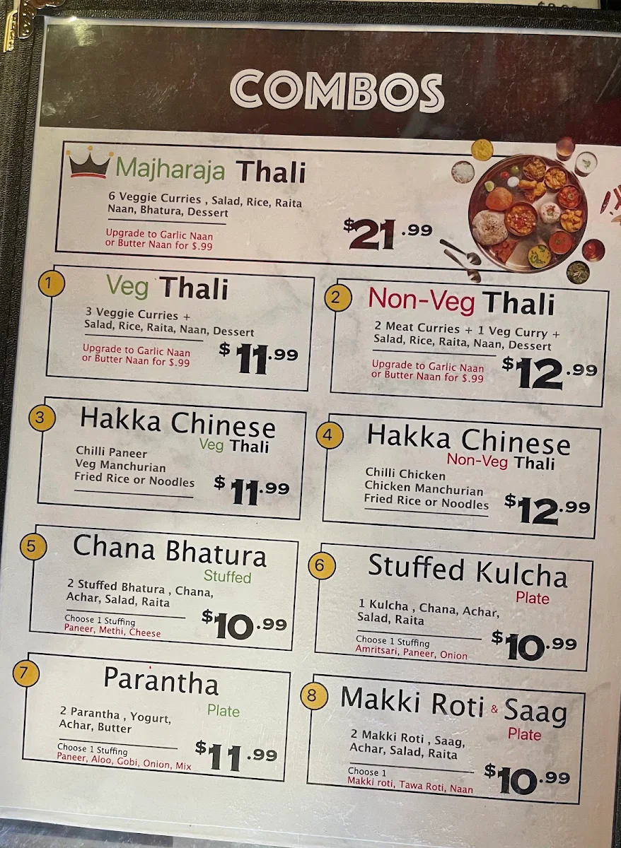 Menu, The Indian Sweet House & Restaurant