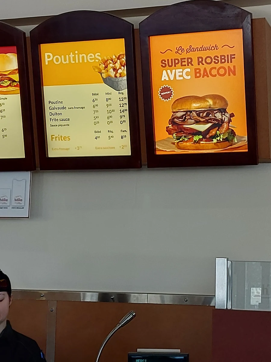 Menu, Chez Ashton