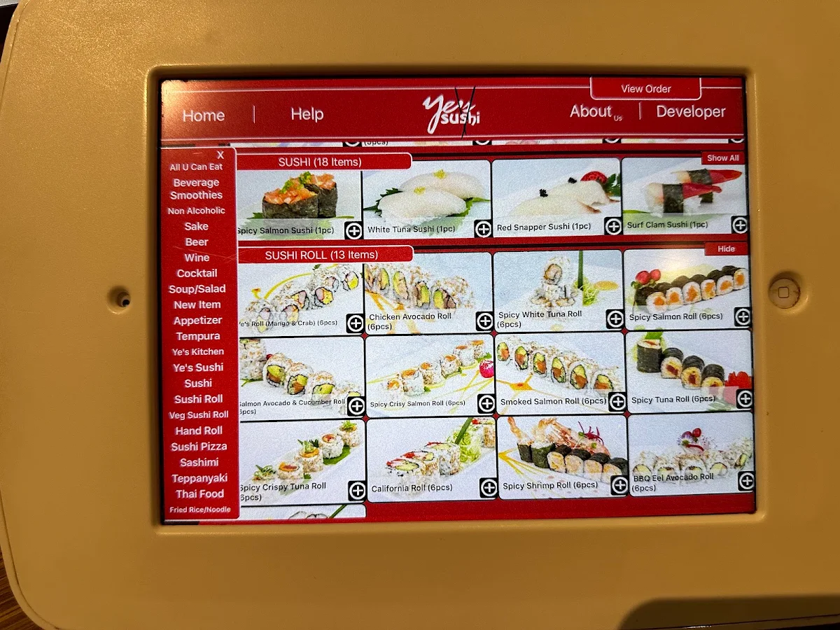 Menu, Heart Sushi