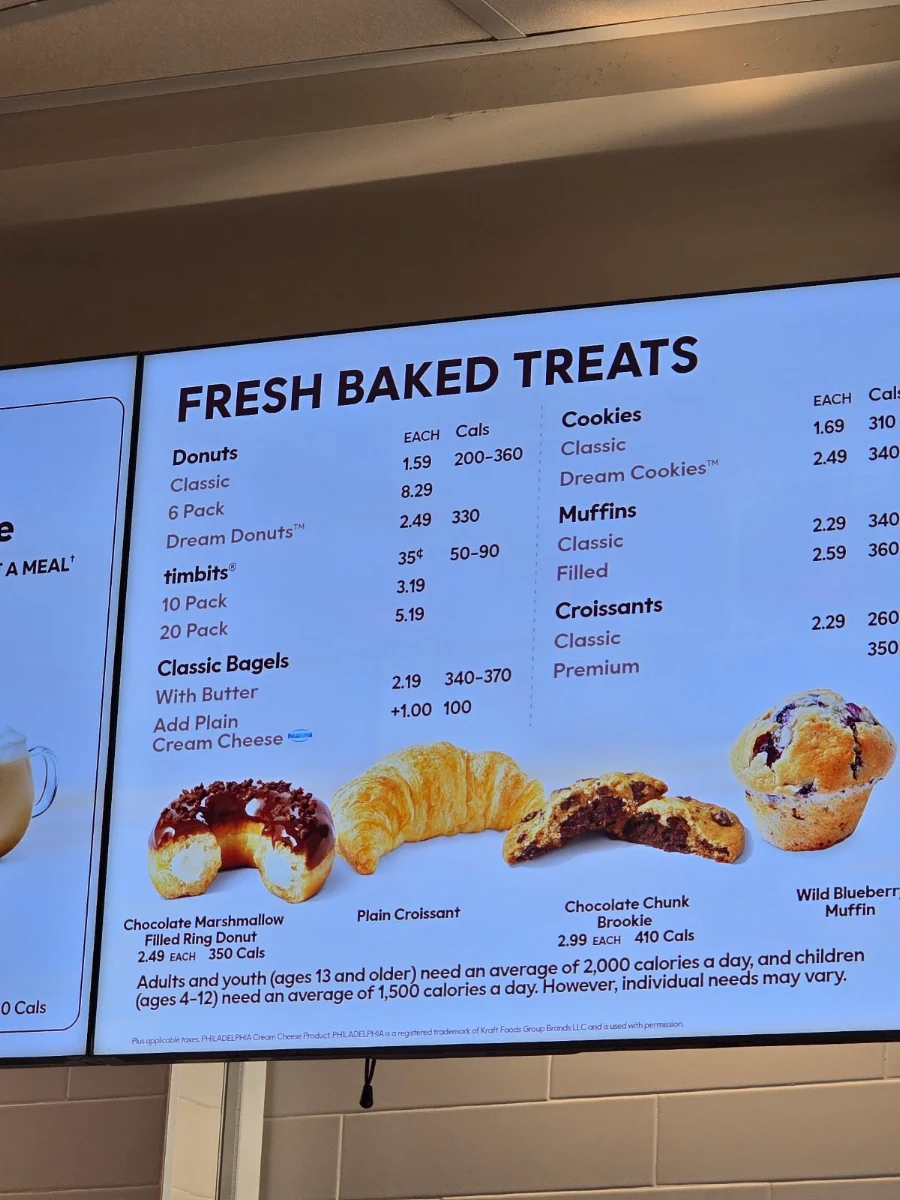 Menu, Tim Hortons