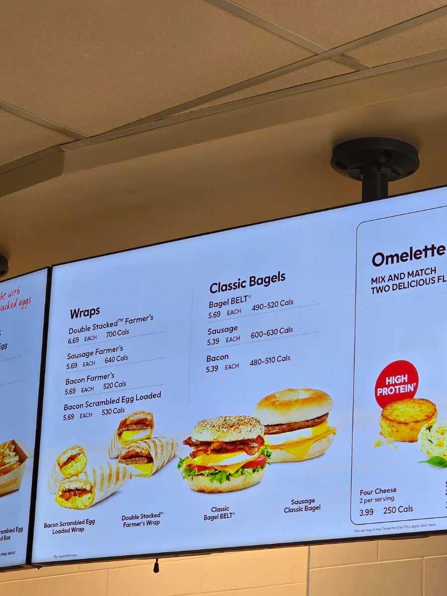 Menu, Tim Hortons