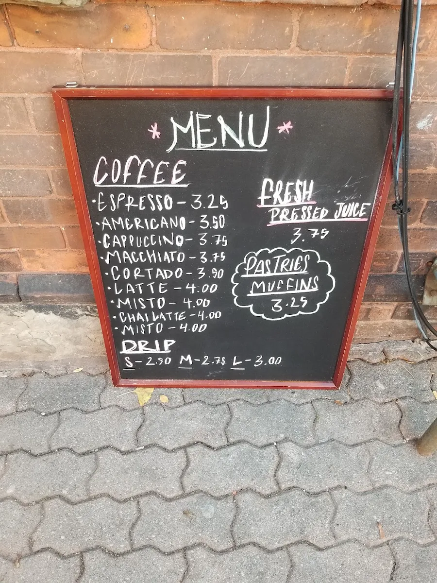 Menu, Capital Espresso
