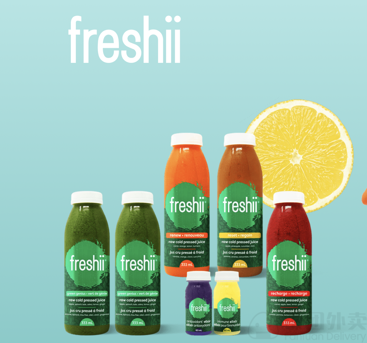 Menu, Freshii