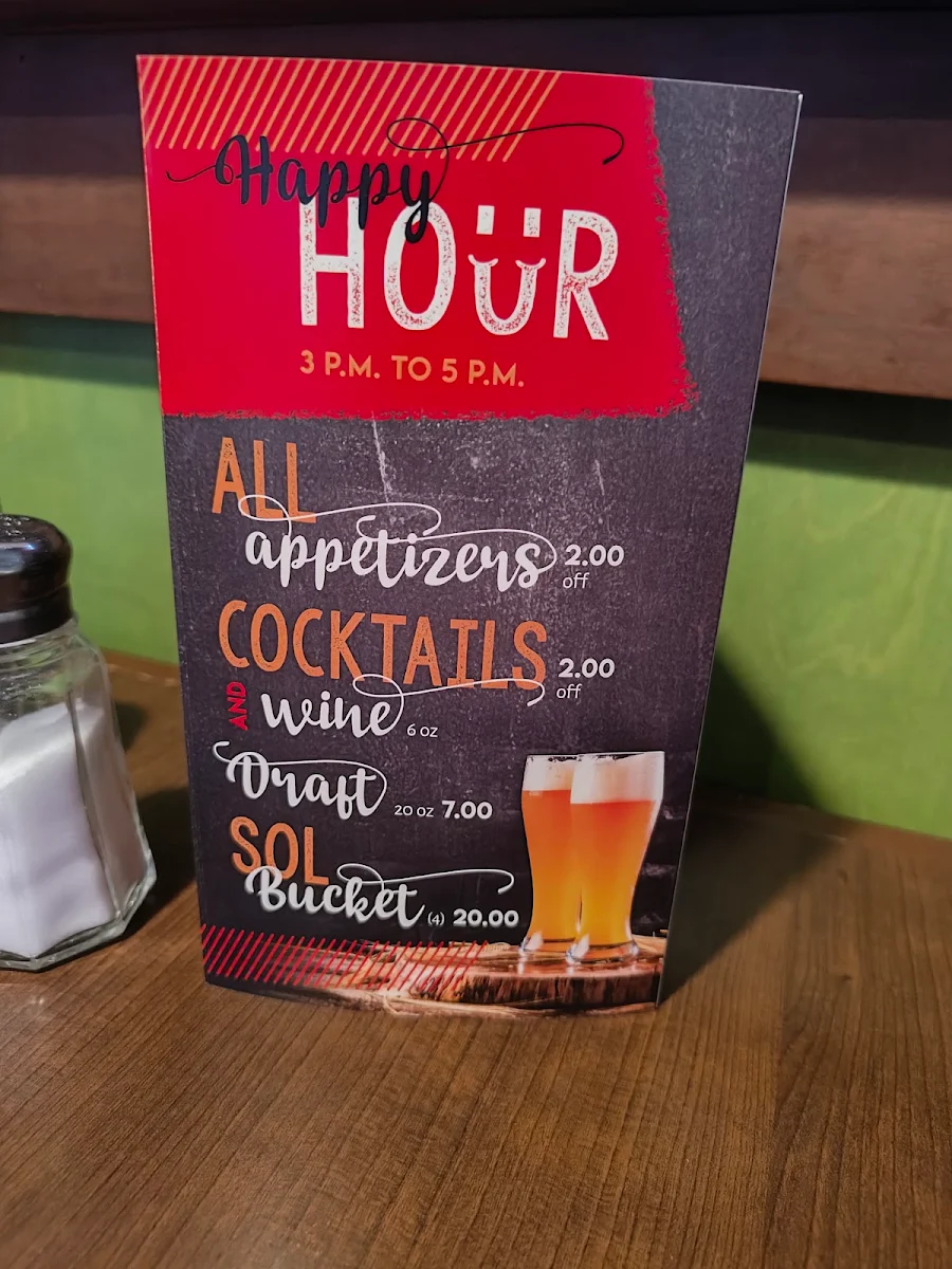 Menu, Pizza Place