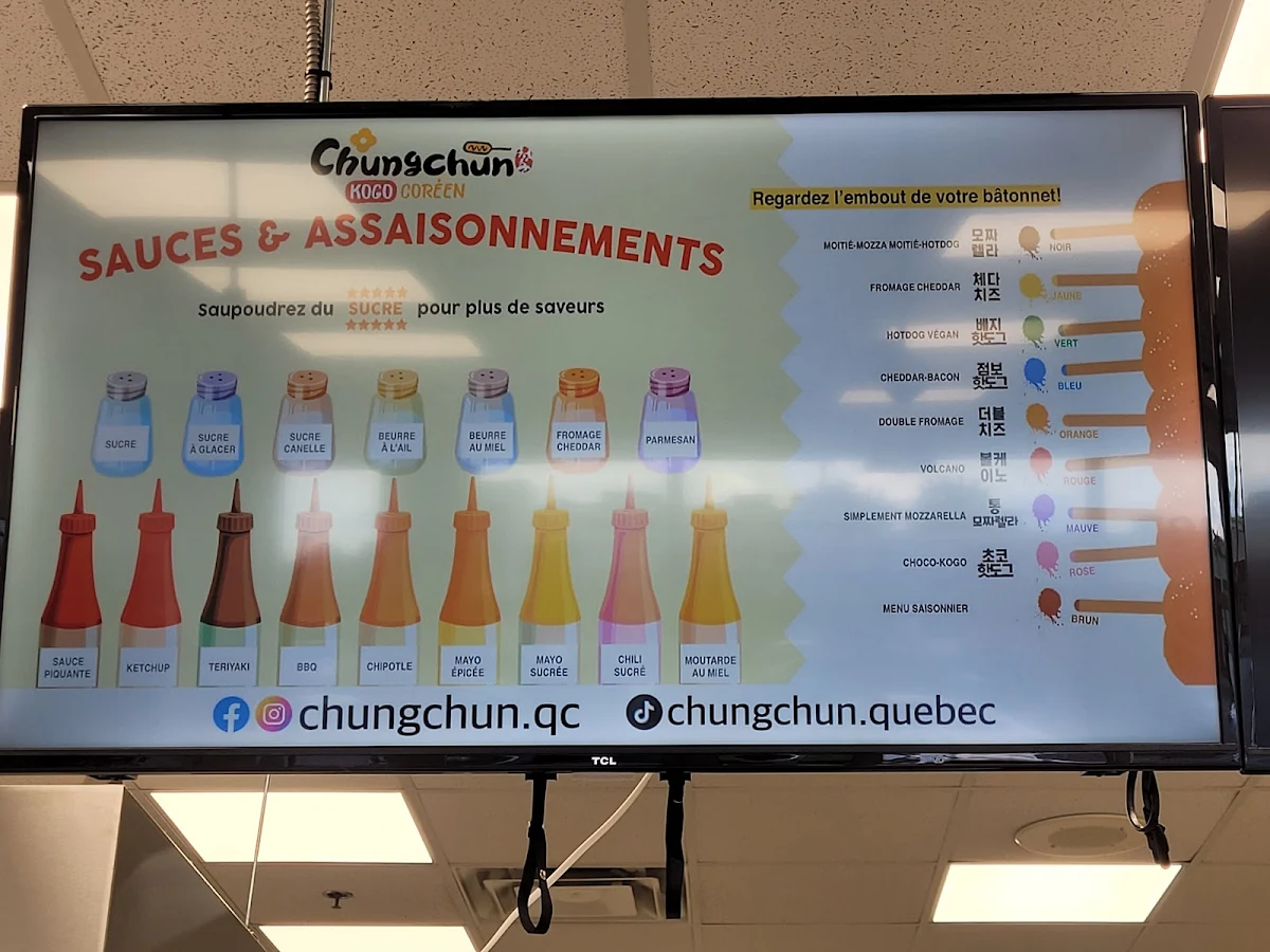Menu, Chungchun Kogo Coreen