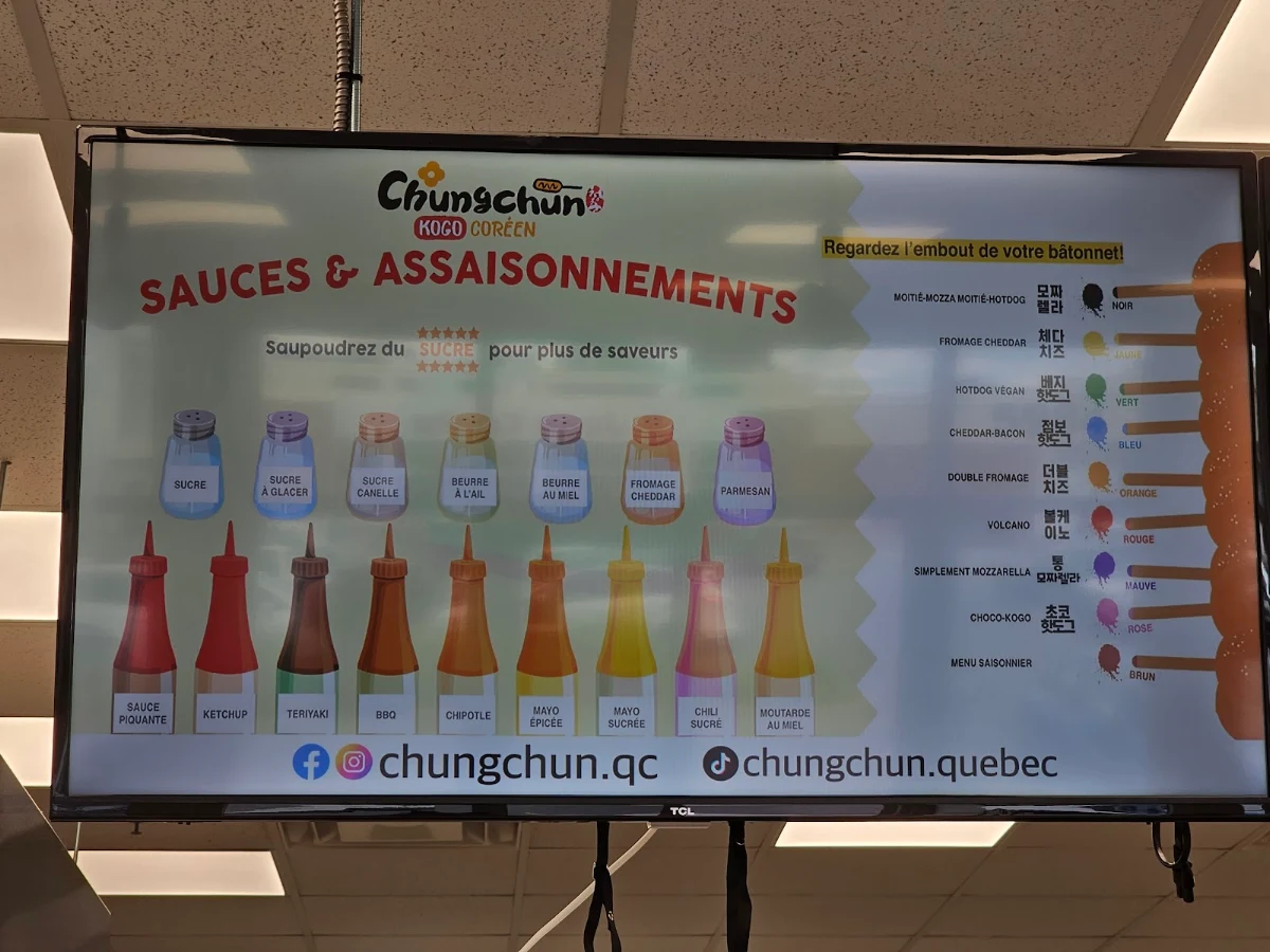 Menu, Chungchun Kogo Coreen