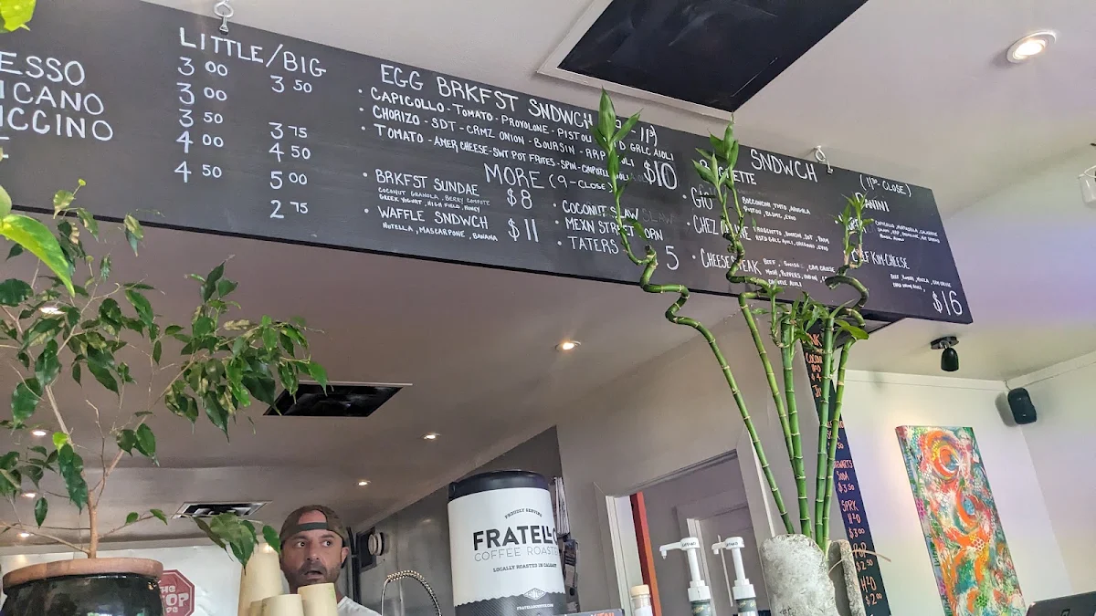 Menu, Stoop Cafe