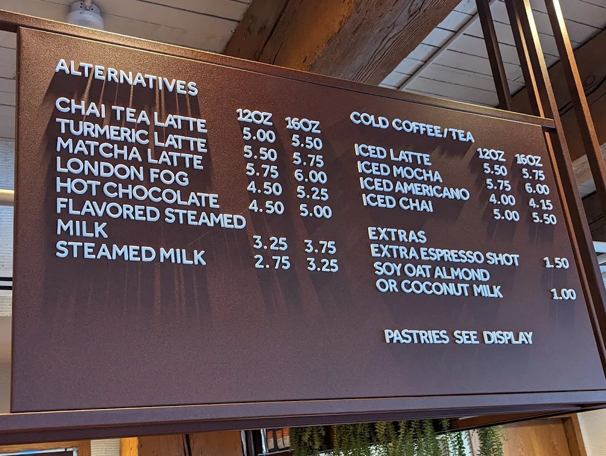 Menu, Analog Coffee