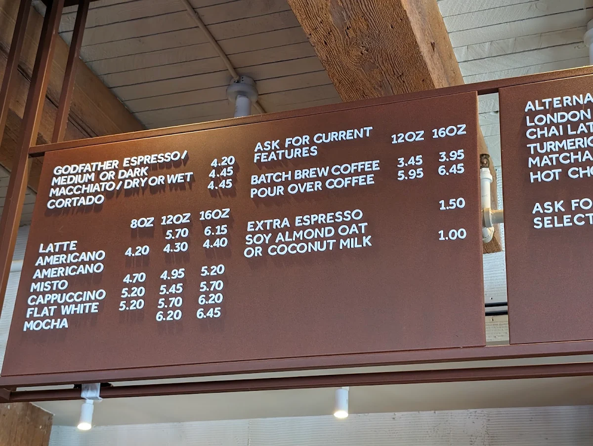 Menu, Analog Coffee