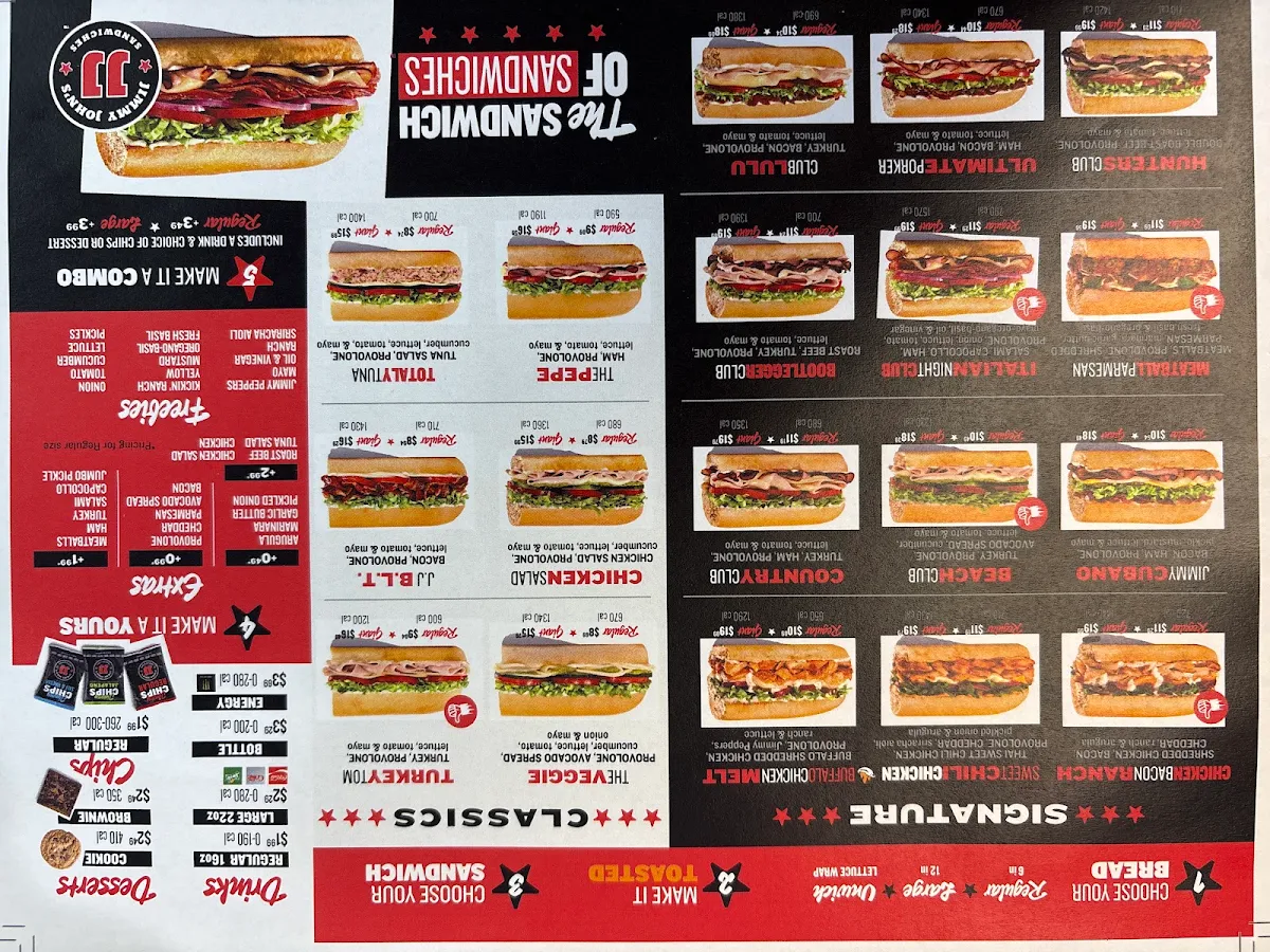 Menu, Jimmy John's
