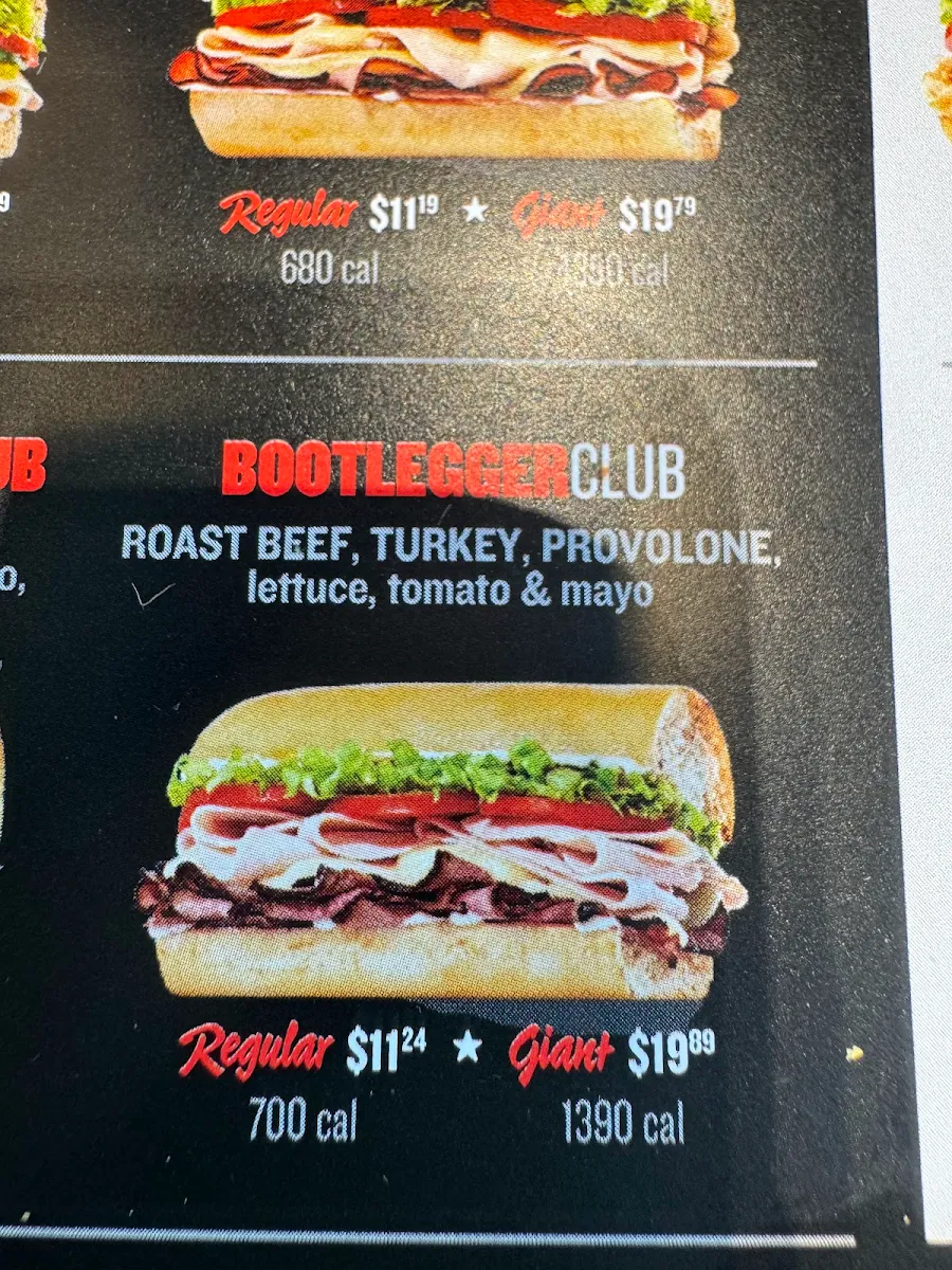 Menu, Jimmy John's