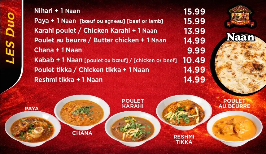 Menu, Dera Xpress