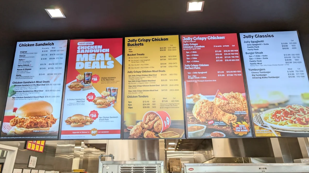 Menu, Jollibee