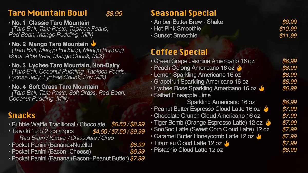 Menu, Yummy Q