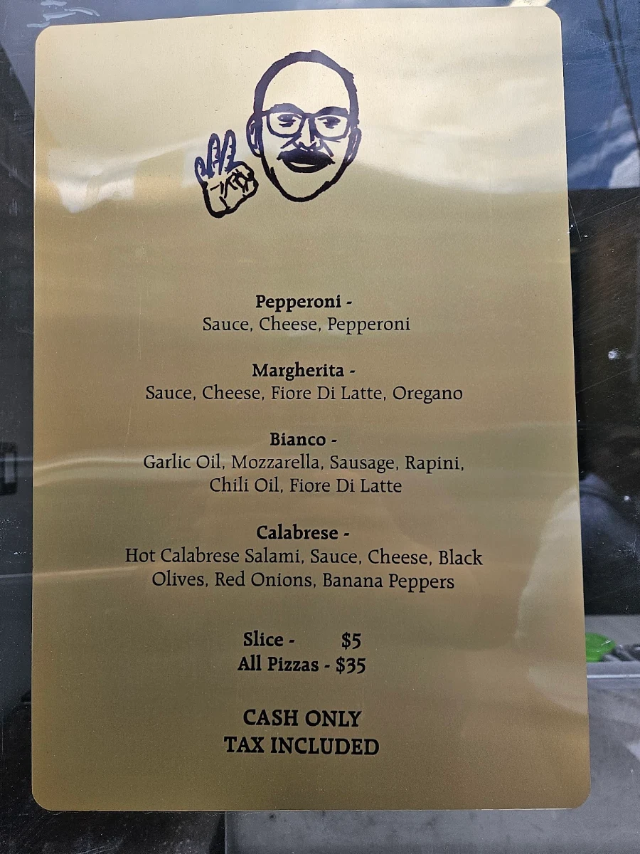 Menu, Tonino’s