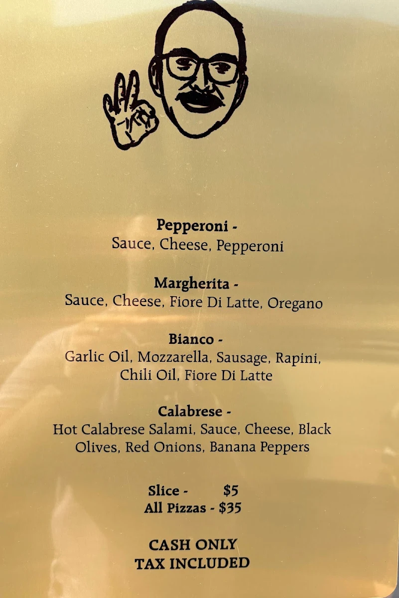 Menu, Tonino’s
