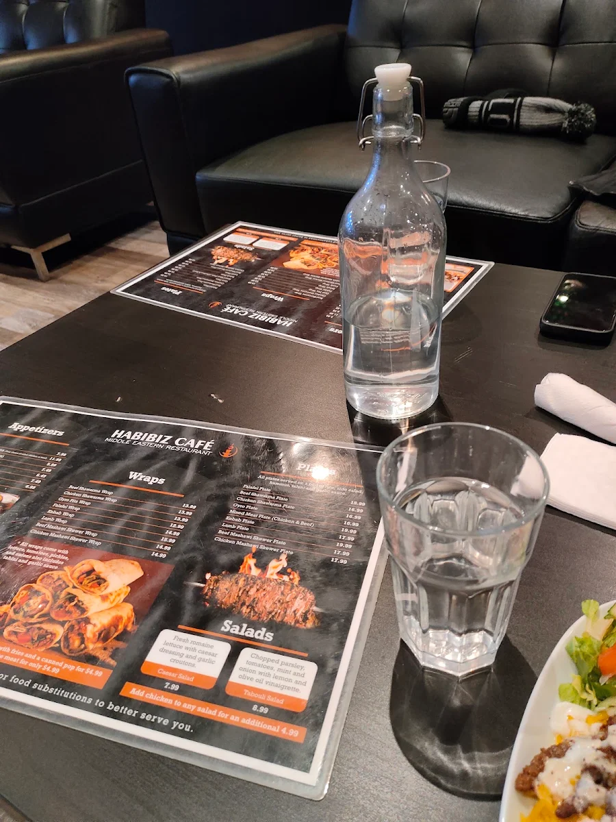 Menu, Habibiz Cafe