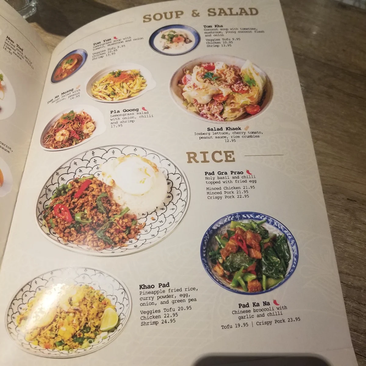 Menu, Koh Lipe Thai Kitchen