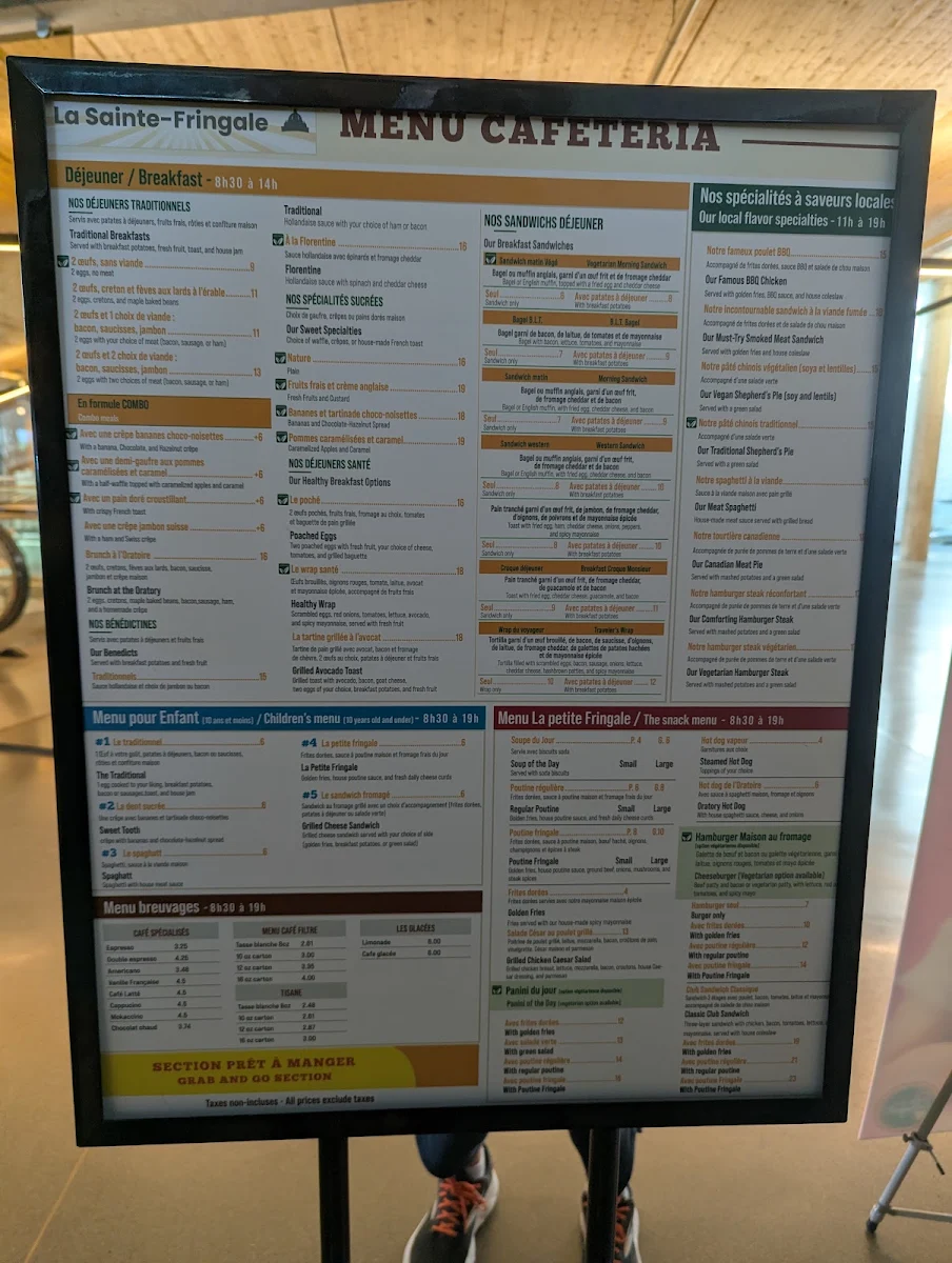 Menu, Sainte-Fringale