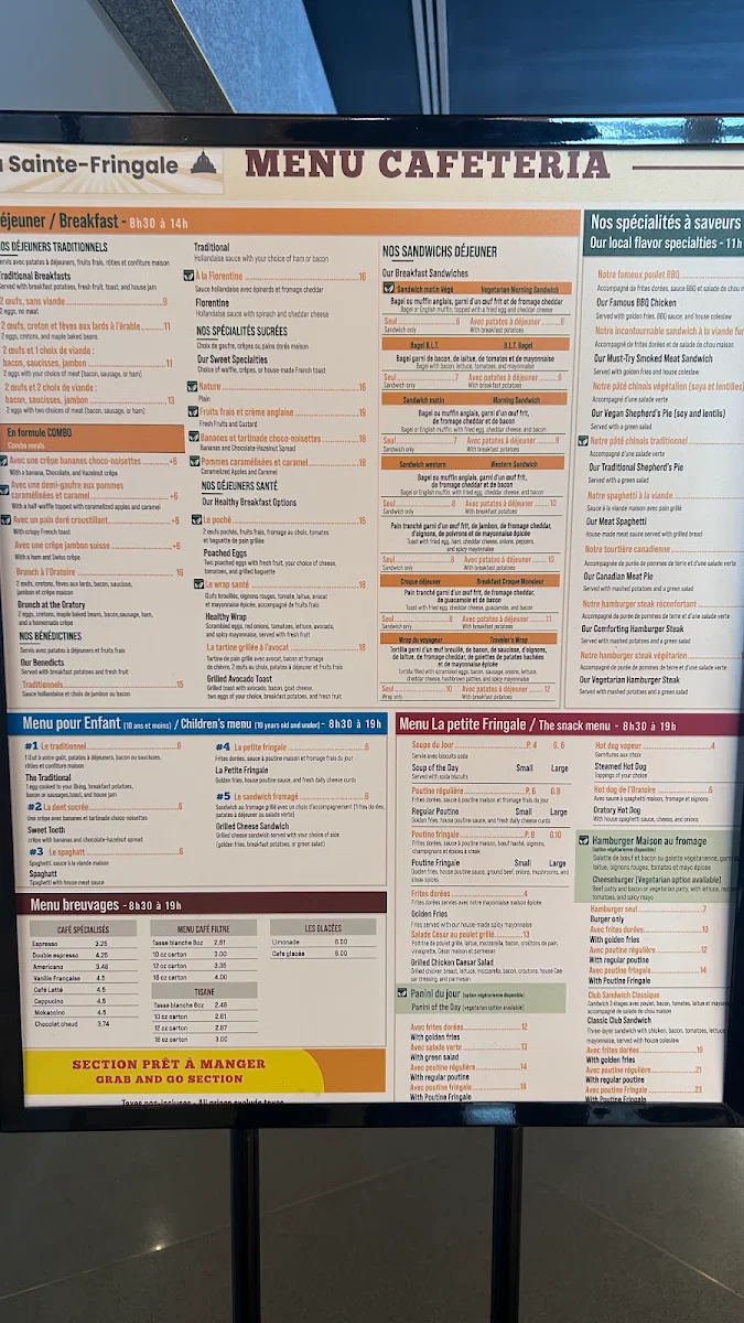 Menu, Sainte-Fringale
