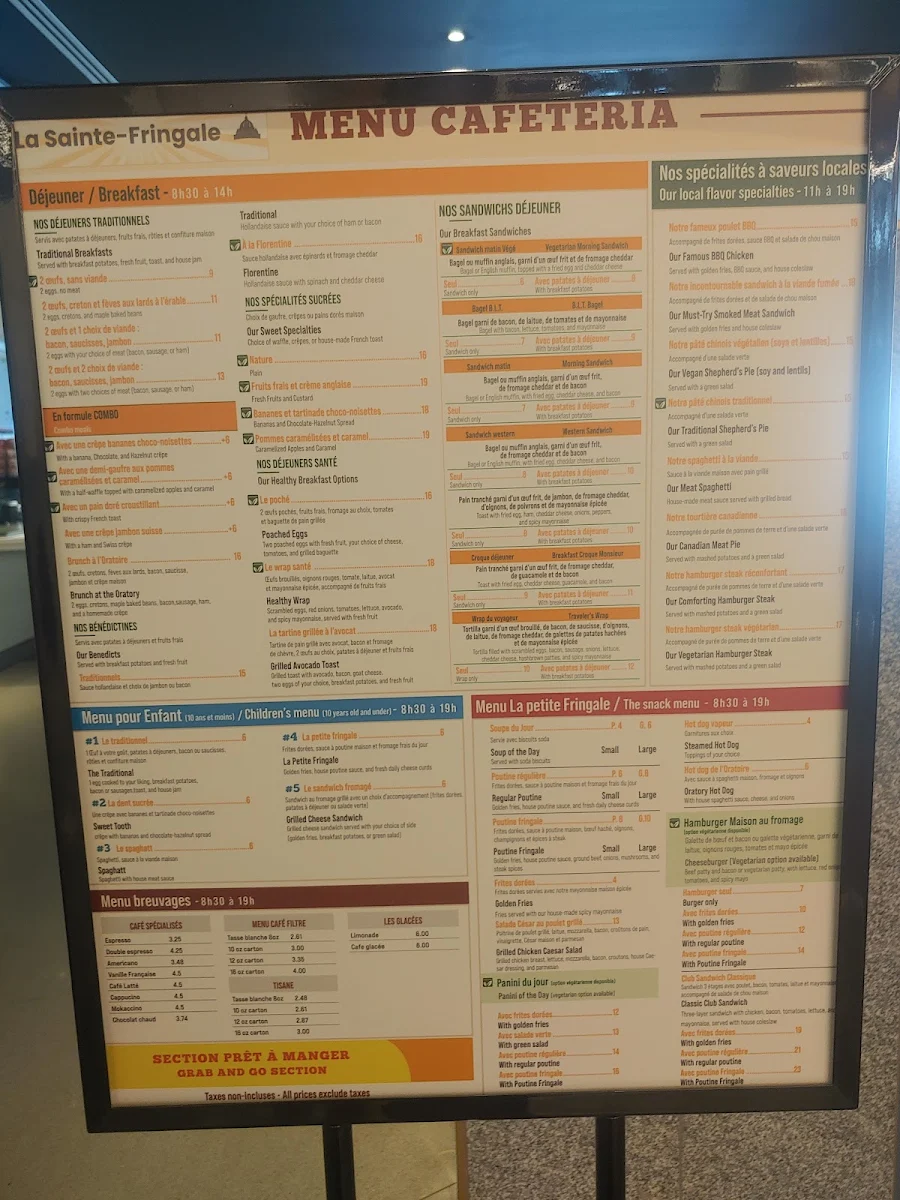 Menu, Sainte-Fringale