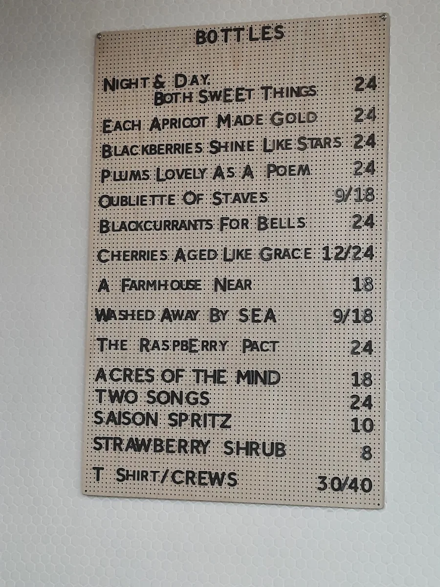 Menu, Barrel Heart Brewing