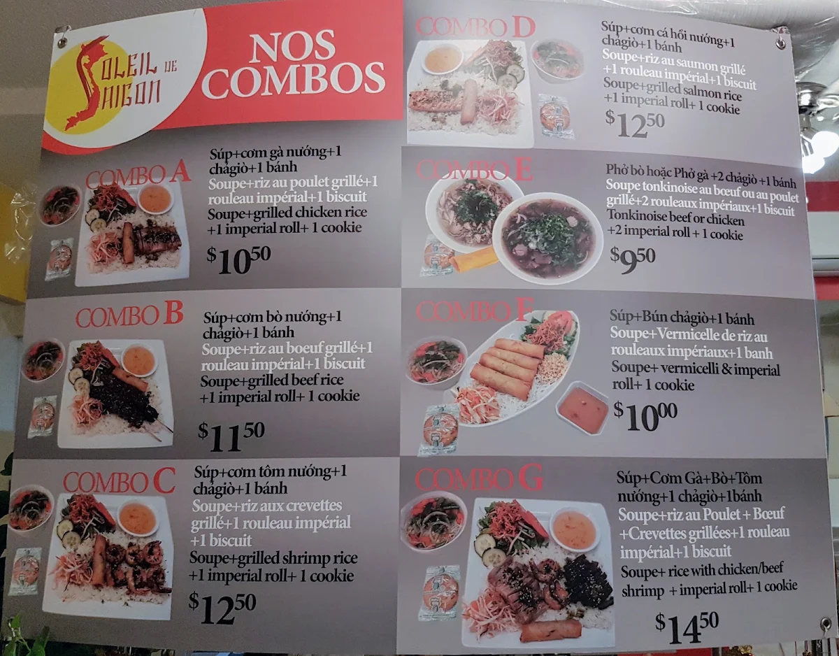 Menu, PHO ICI