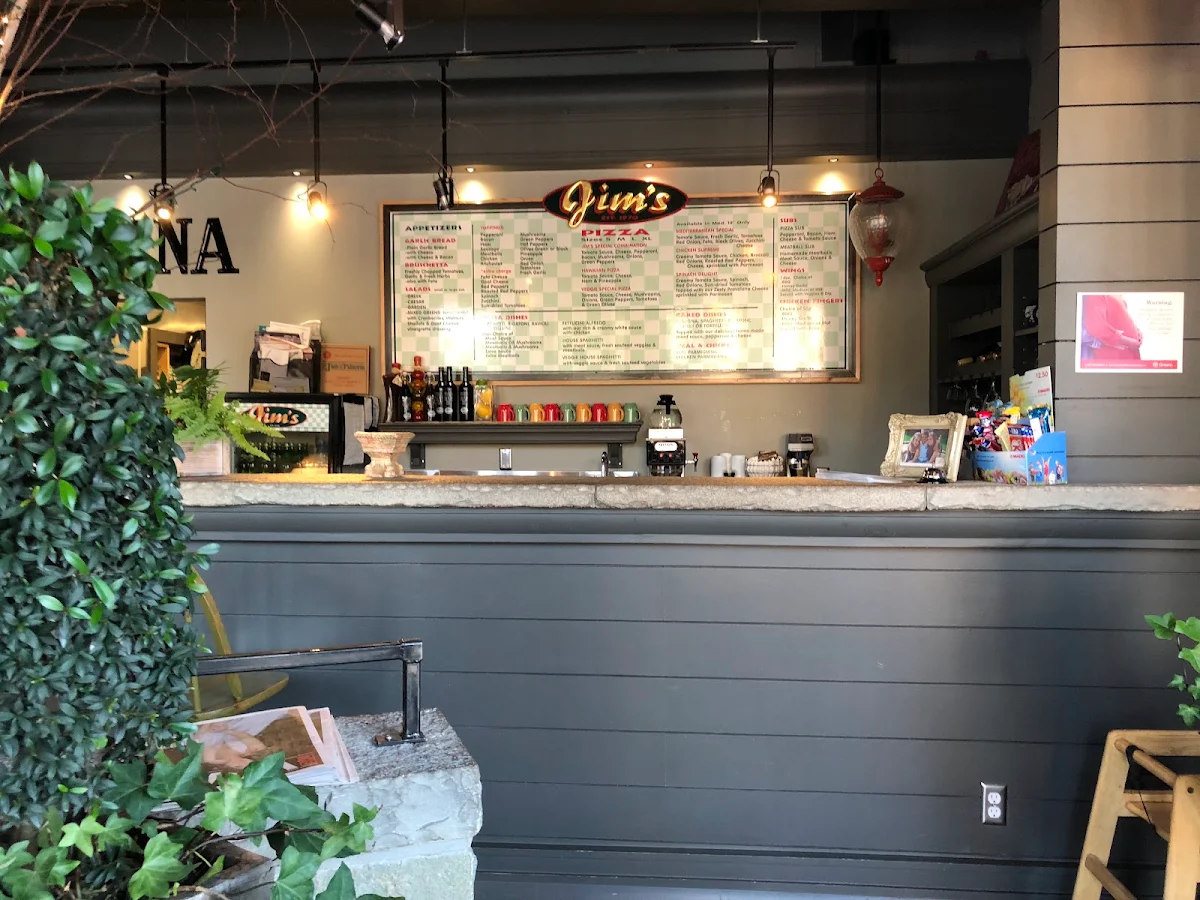 Menu, Jim's Pizza and Pasta