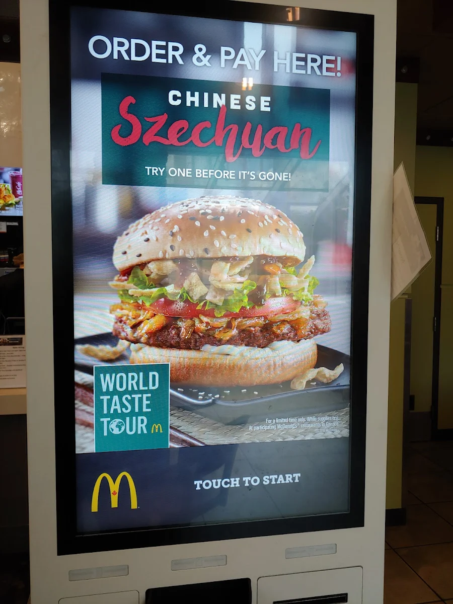Menu, McDonald's