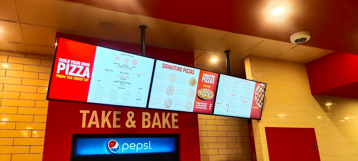 Menu, Pizza Hotline