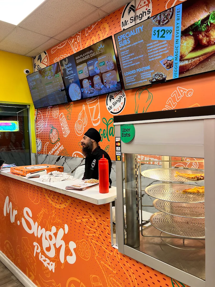 Menu, Mr. Singh's Pizza Bramalea