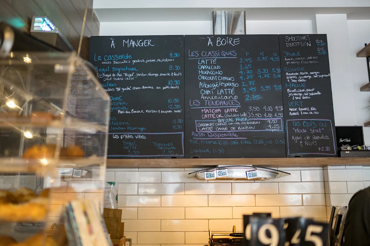 Menu, Jina Café