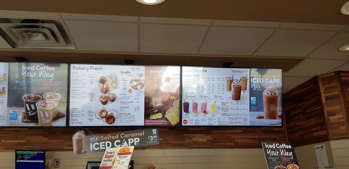Menu, Tim Hortons