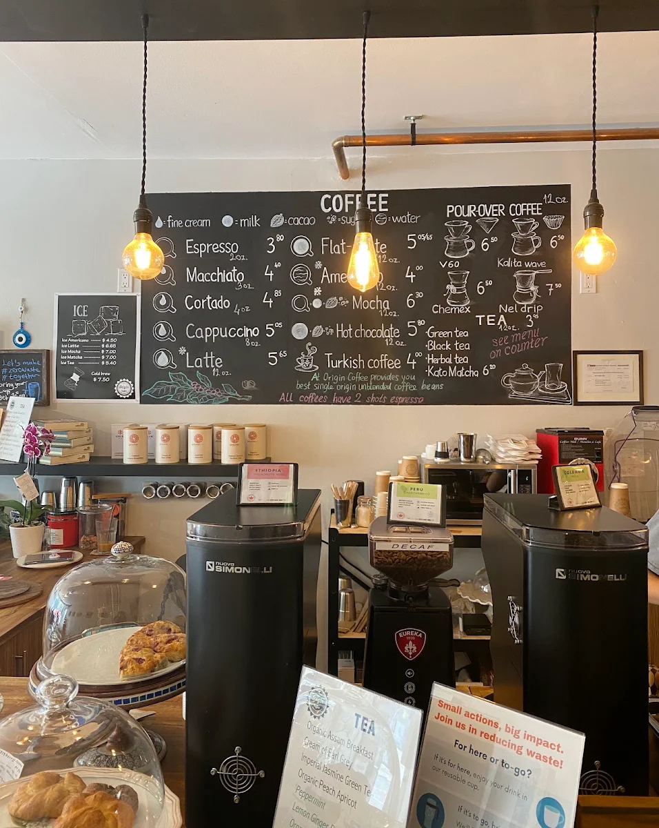 Menu, At Origin Coffee