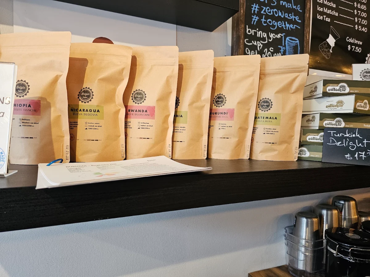 Menu, At Origin Coffee