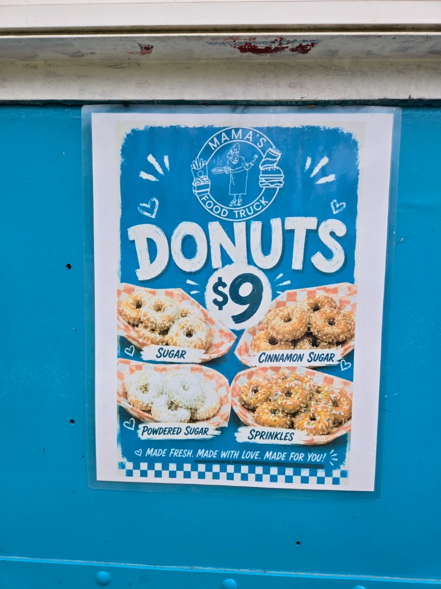 Menu, Mama’s Food Truck