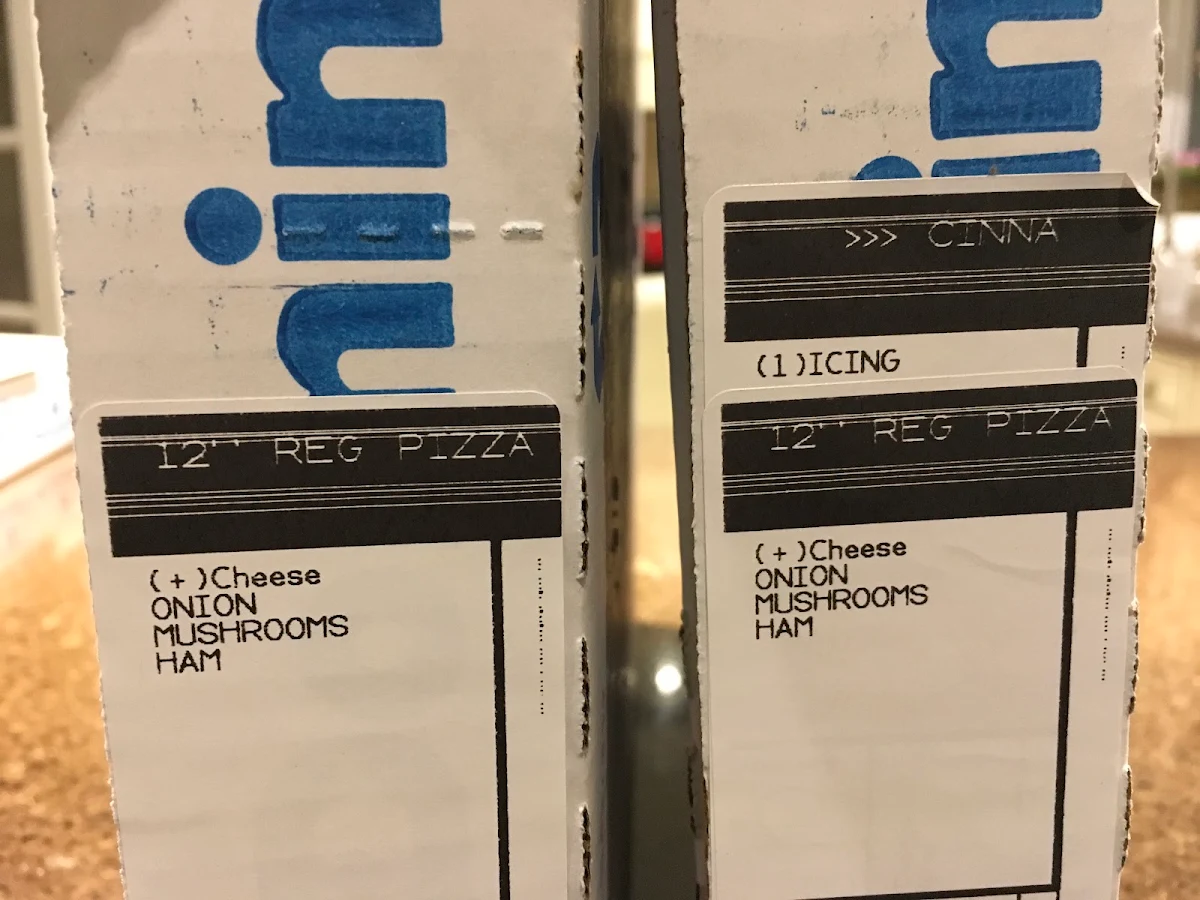 Menu, Domino's Pizza