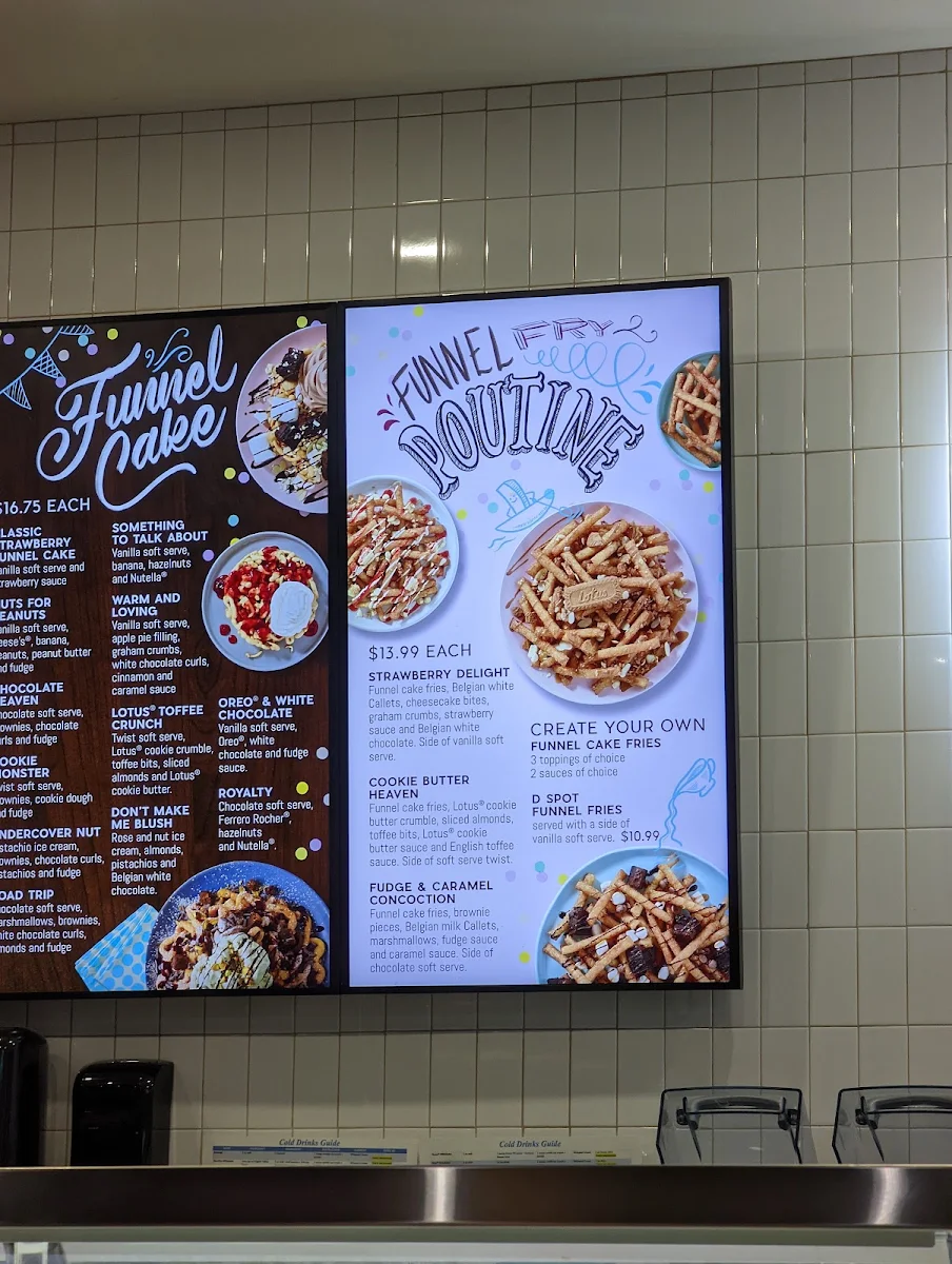 Menu, D Spot Desserts Guelph