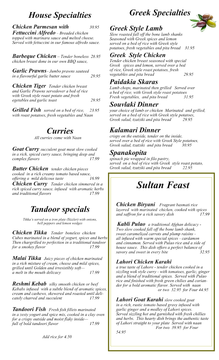 Menu, Il Greco: Pizzeria & Kebab