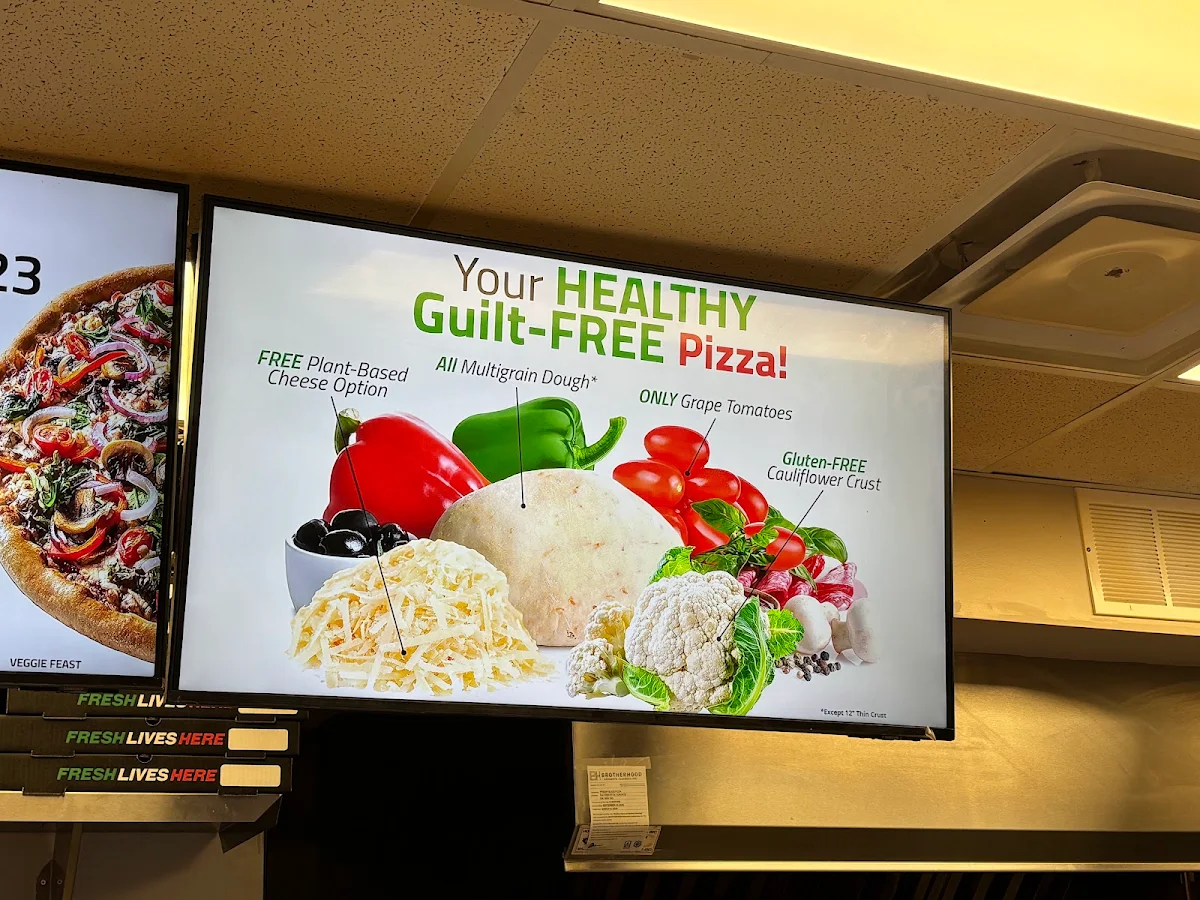 Menu, Freshslice Pizza