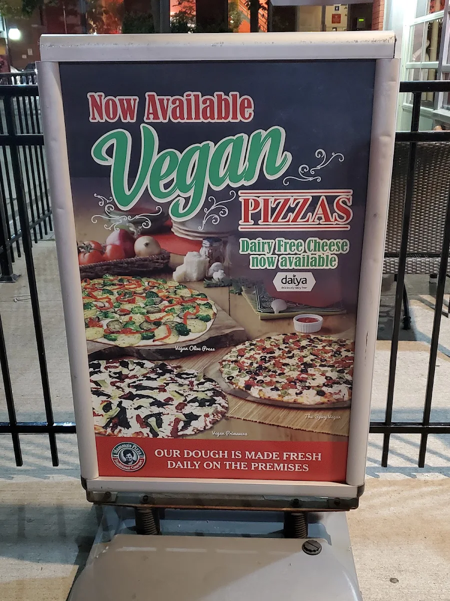 Menu, Mamma's Pizza