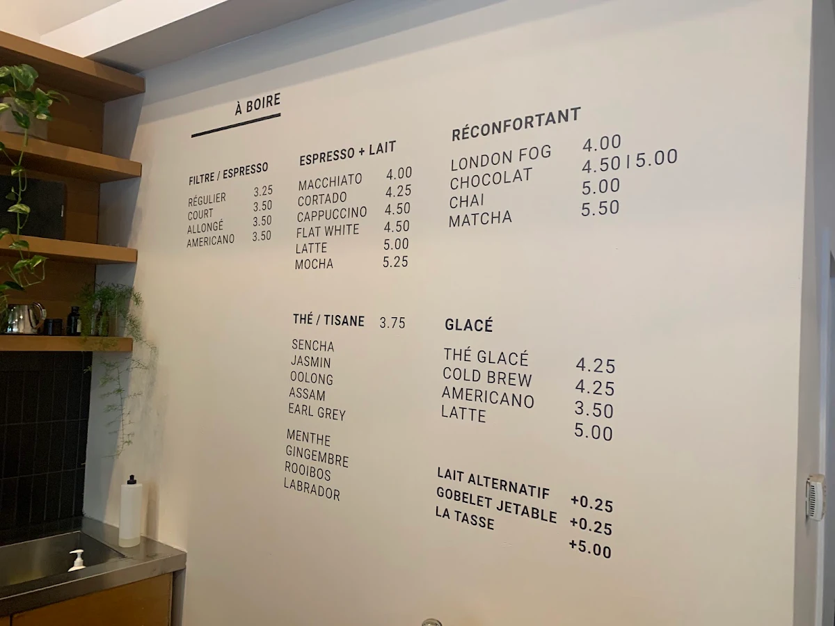 Menu, diff.